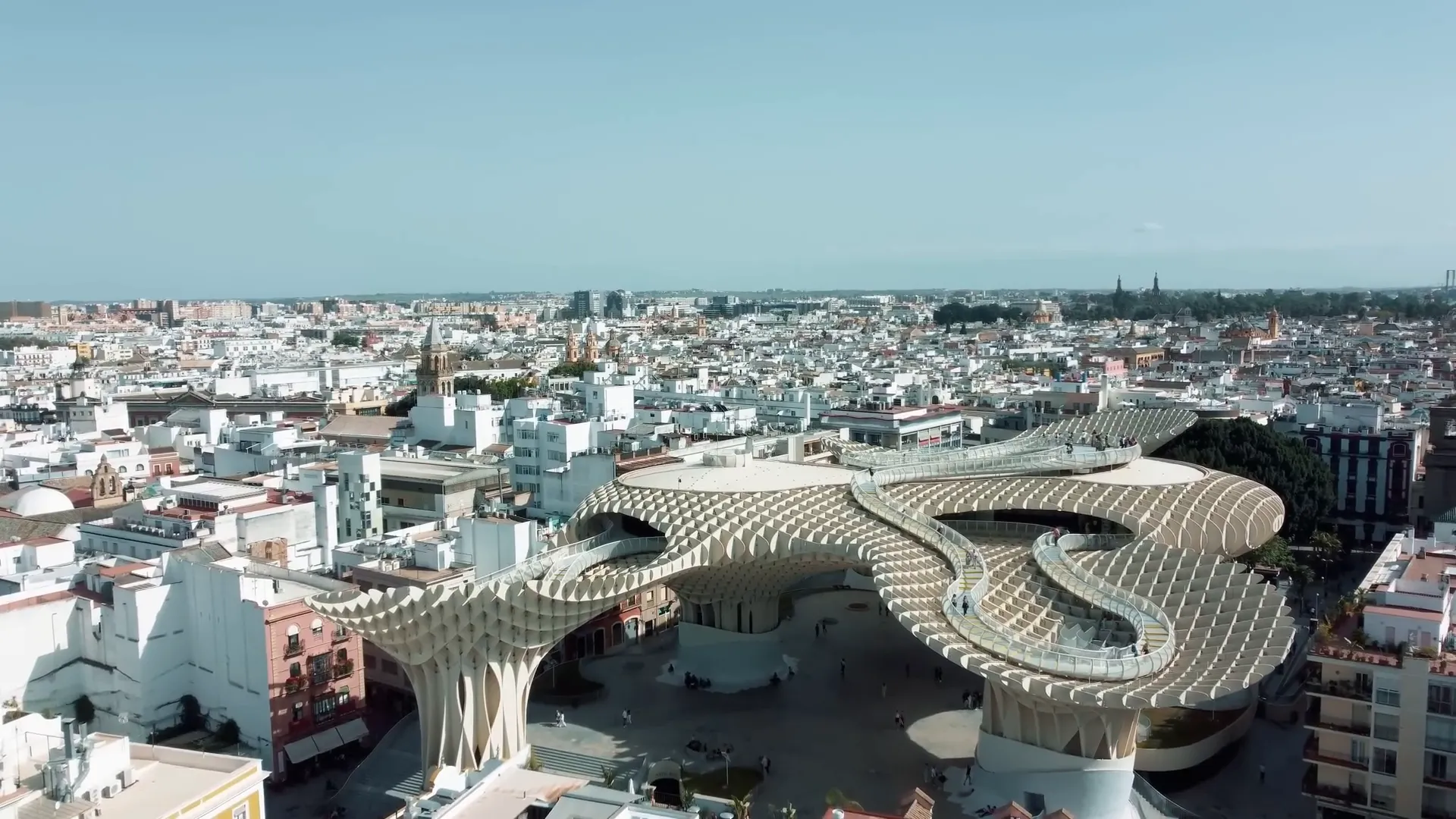 Sevilha: Tradição, Fé e Emoção na Espanha 6 Metropol Parasol, as famosas Setas de Sevilha, vista panorâmica