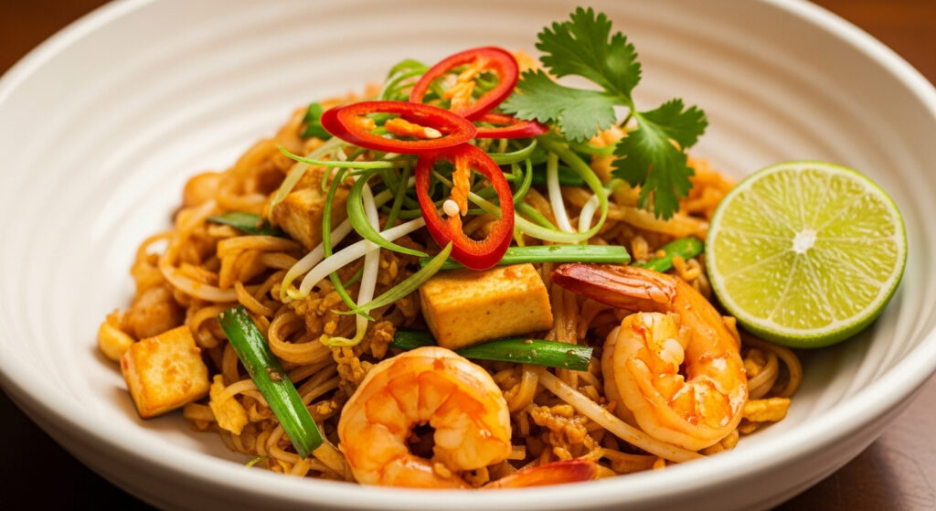 5 Receitas Tailandesas Fáceis de Fazer: Uma Viagem Culinária Inesquecível 2 Pad Thai - O Ícone da Culinária Tailandesa