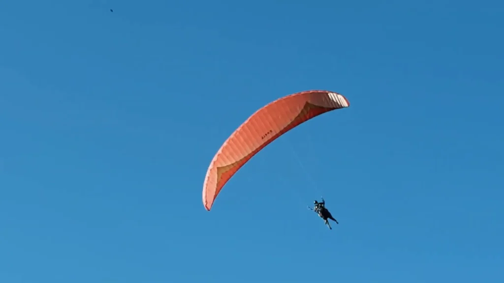 Águas de São Pedro: Um Destino Imperdível no Interior Paulista para Natureza, Relaxamento e Aventura 9 Vista aérea durante voo de parapente mostrando paisagem natural