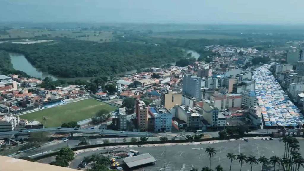 Vista panorâmica do Mirante da Basílica de Aparecida