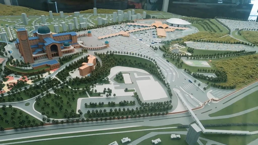 Maquete do complexo do Santuário no Centro de Apoio ao Romeiro