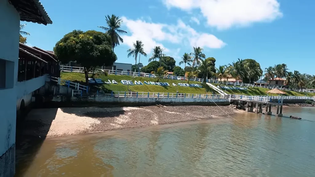 Placa de boas-vindas em Soure, Ilha do Marajó