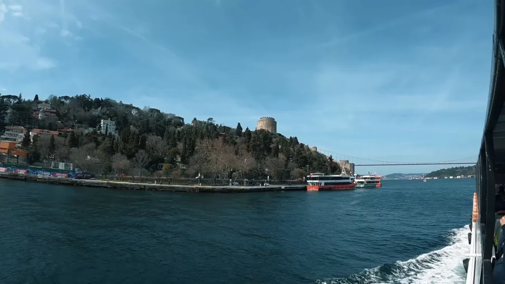 Fortaleza de Rumeli Hisarı vista do mar