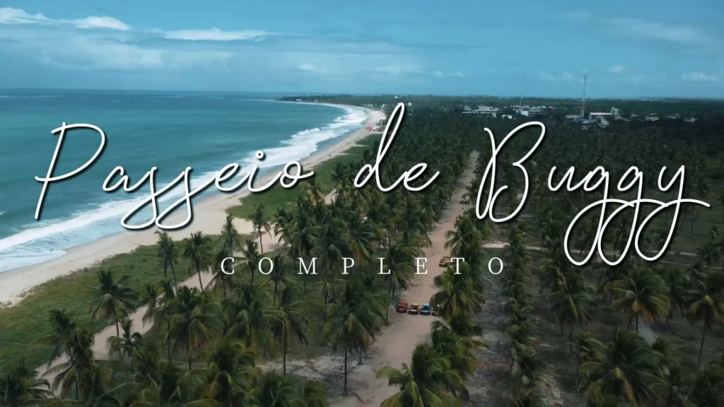 Descobrindo os Segredos de Porto de Galinhas: Um Passeio de Buggy Inesquecível pela Costa de Pernambuco 1 Vista panorâmica da costa de Porto de Galinhas com coqueiros e praias cristalinas